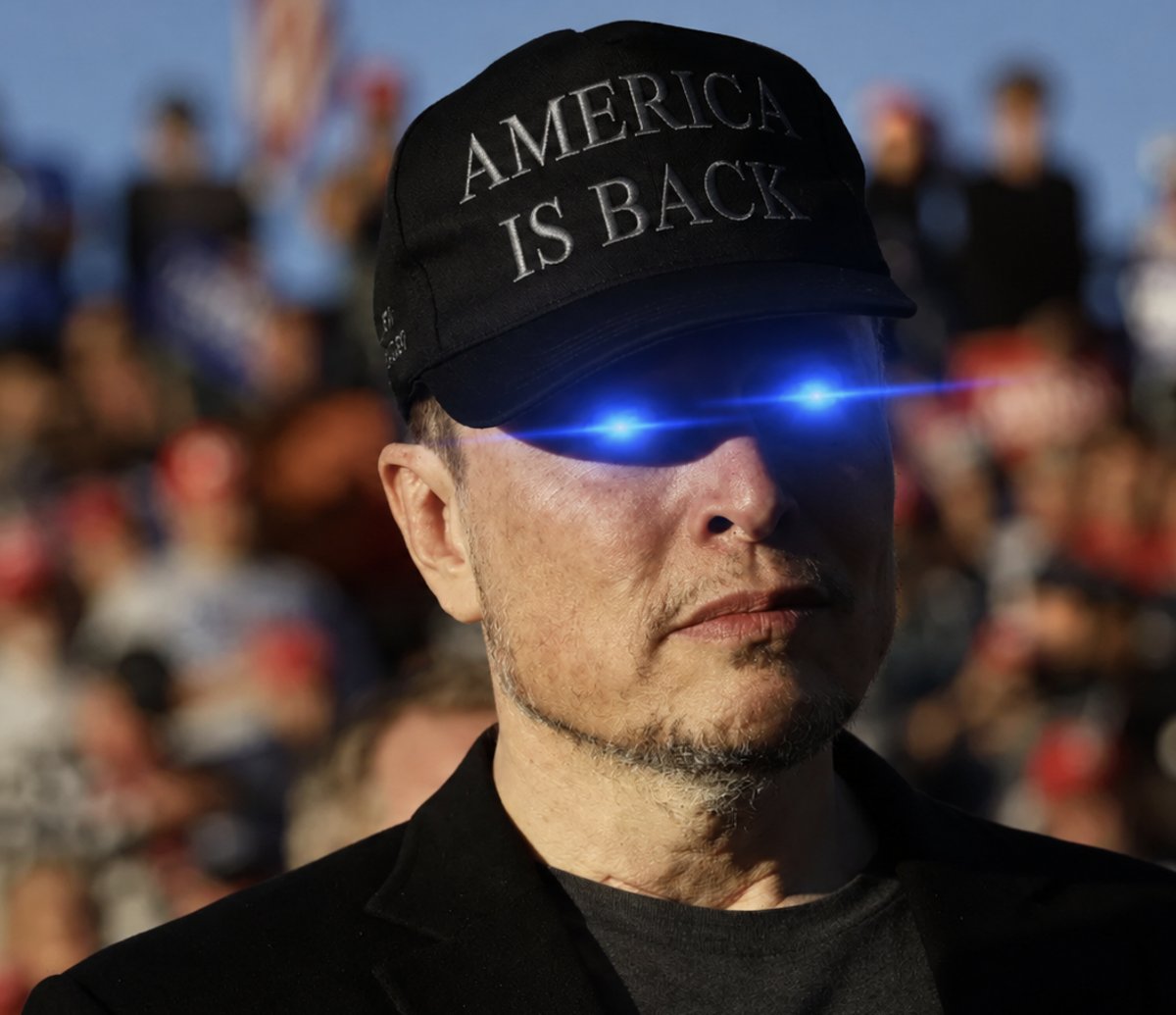 DARK AIB subject, laser eyes engaged